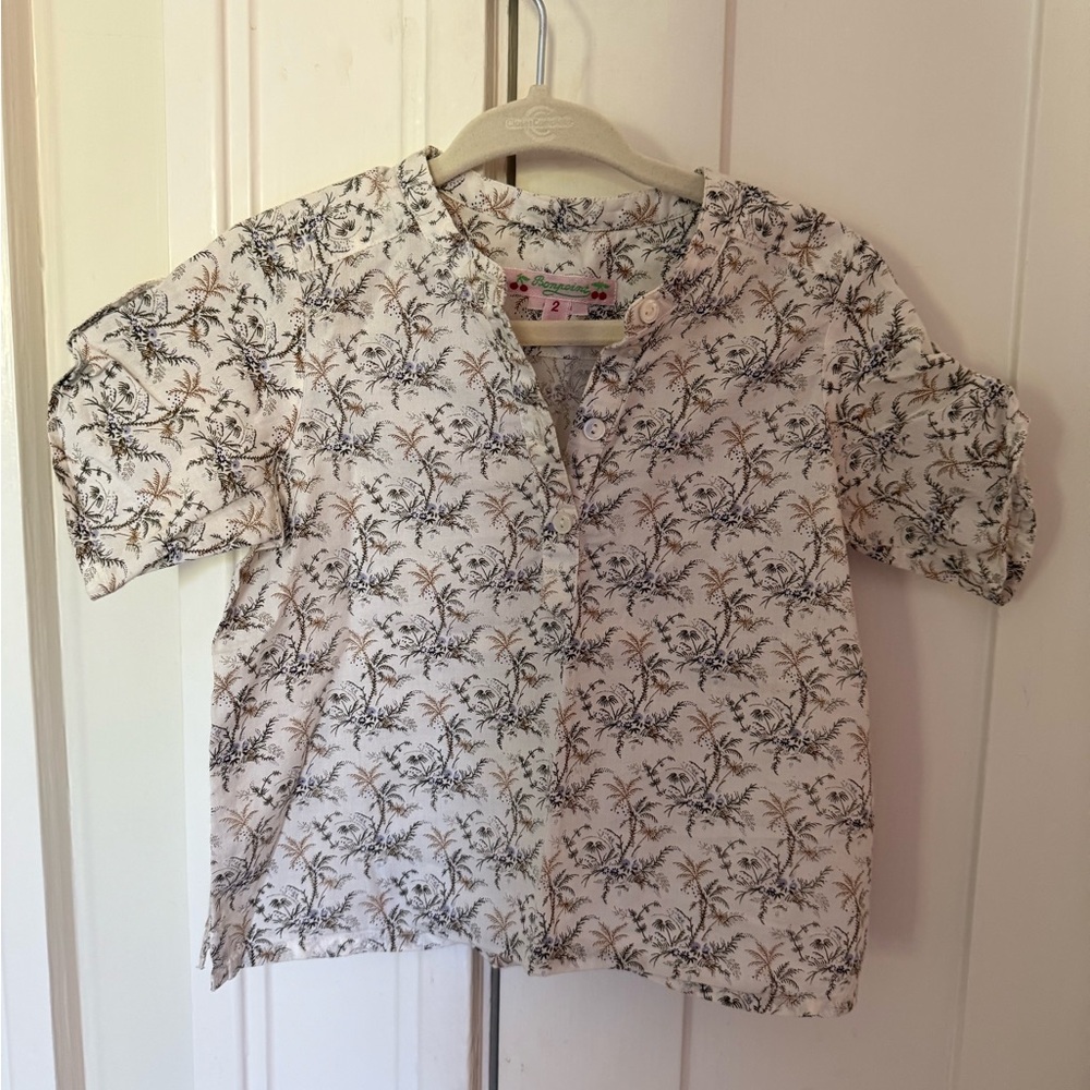 Bonpoint Size 2 Tropical Shirt